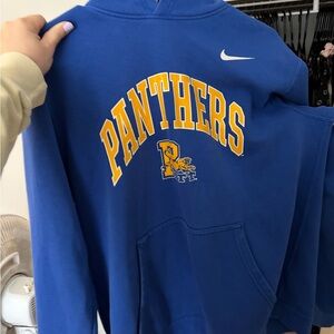 Nike Royal Blue Hoodie with White Swoosh